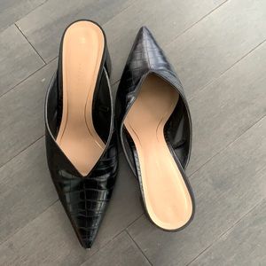 Zara black mules I. Good condition